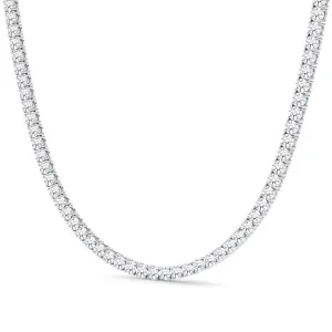 4 Prong Diamond Tennis Necklace