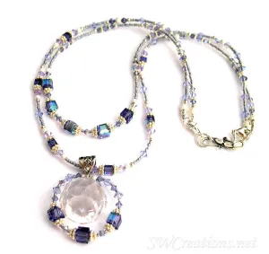 Alluring Tanzanite Crystal Prism Necklace