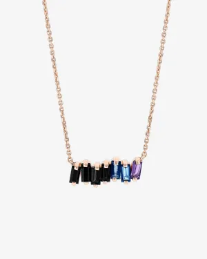 Amalfi Dark Blue Ombre Bar Pendant