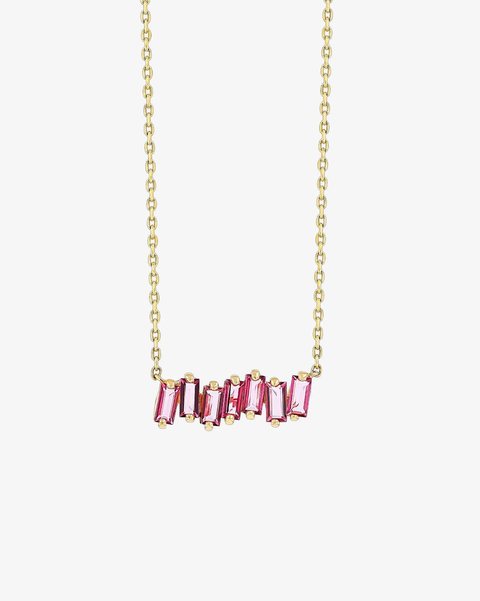 Amalfi Pink Topaz Bar Pendant