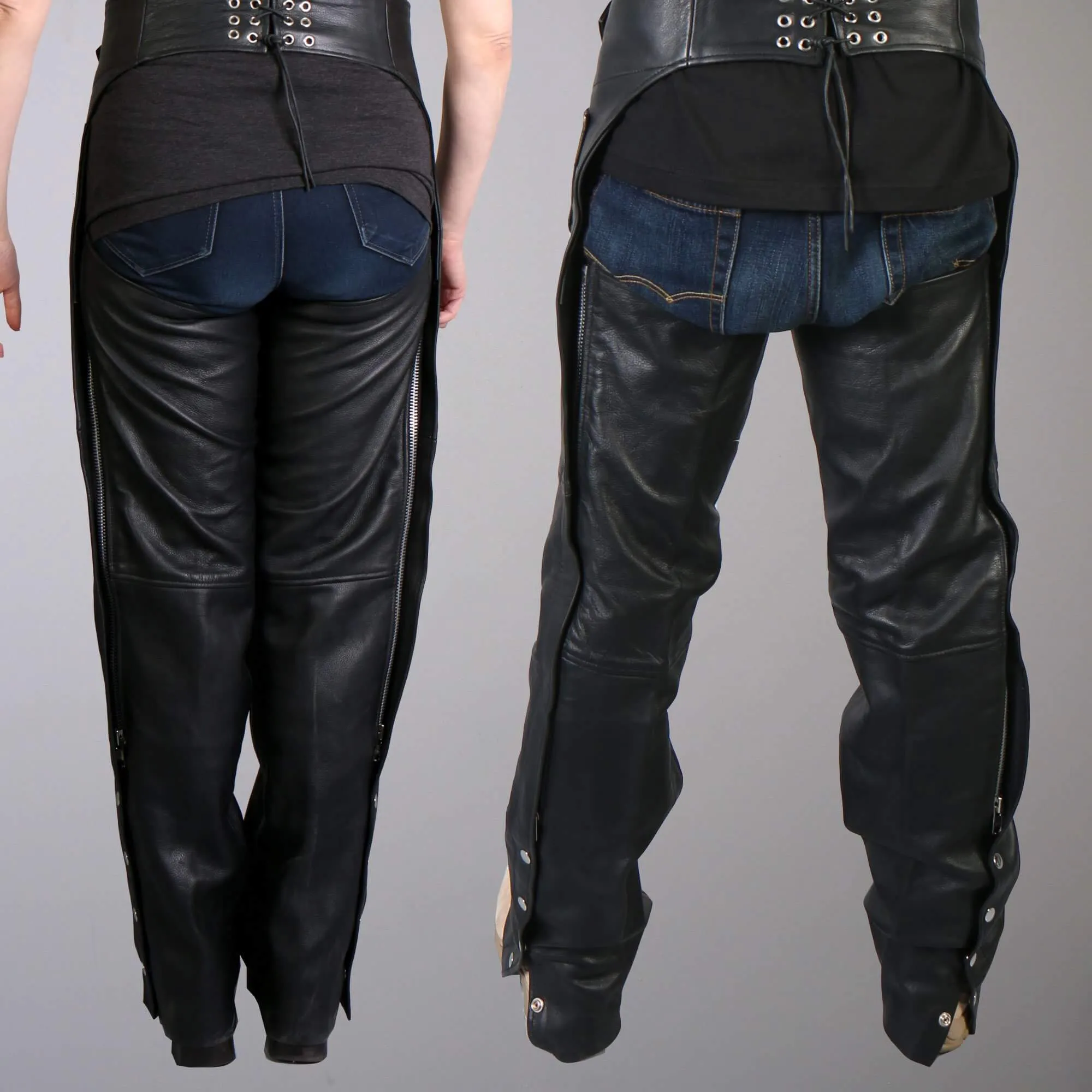 Best Quality Unisex Leather Motorcycle Chaps, CHM1005-HL