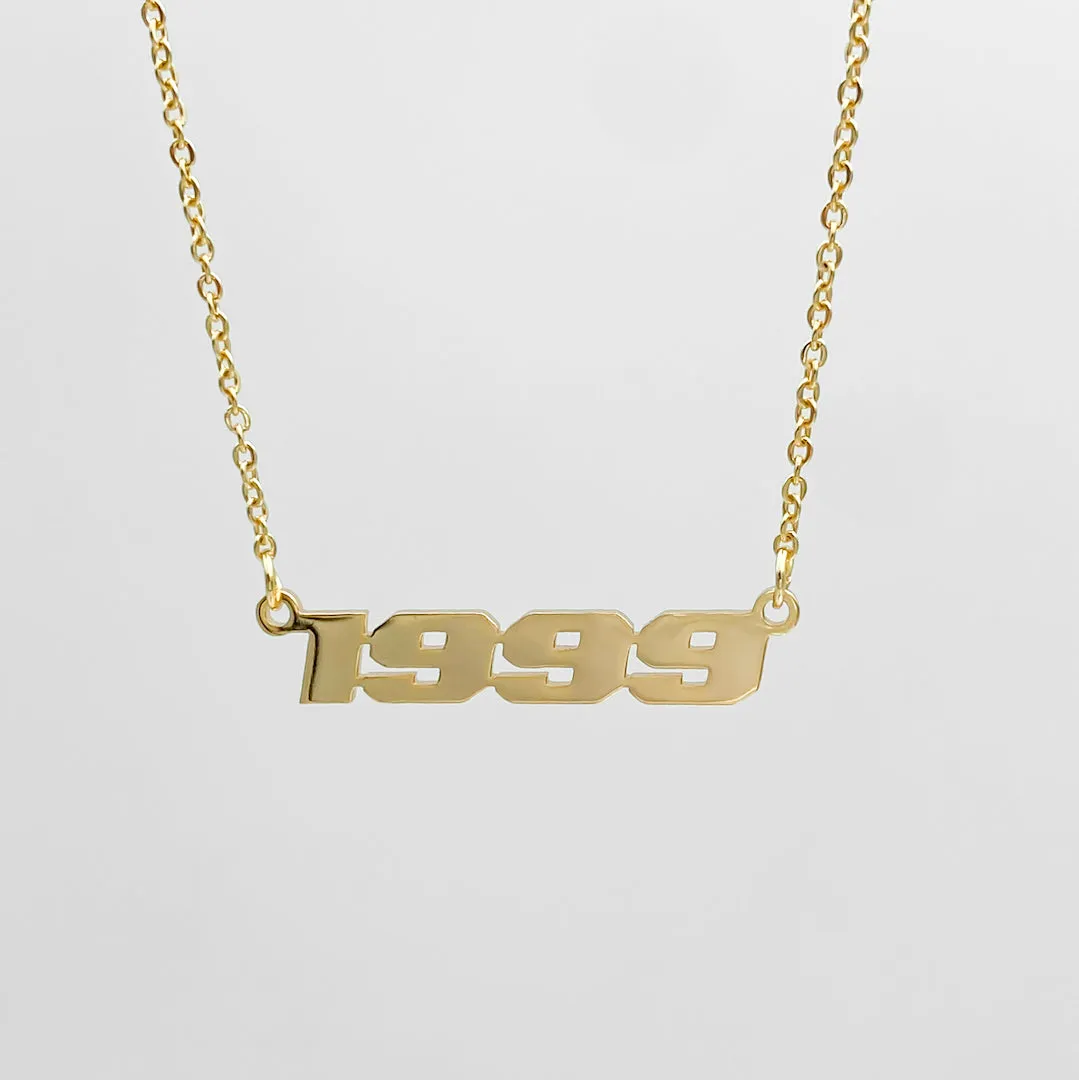 Birth Year Action Necklace