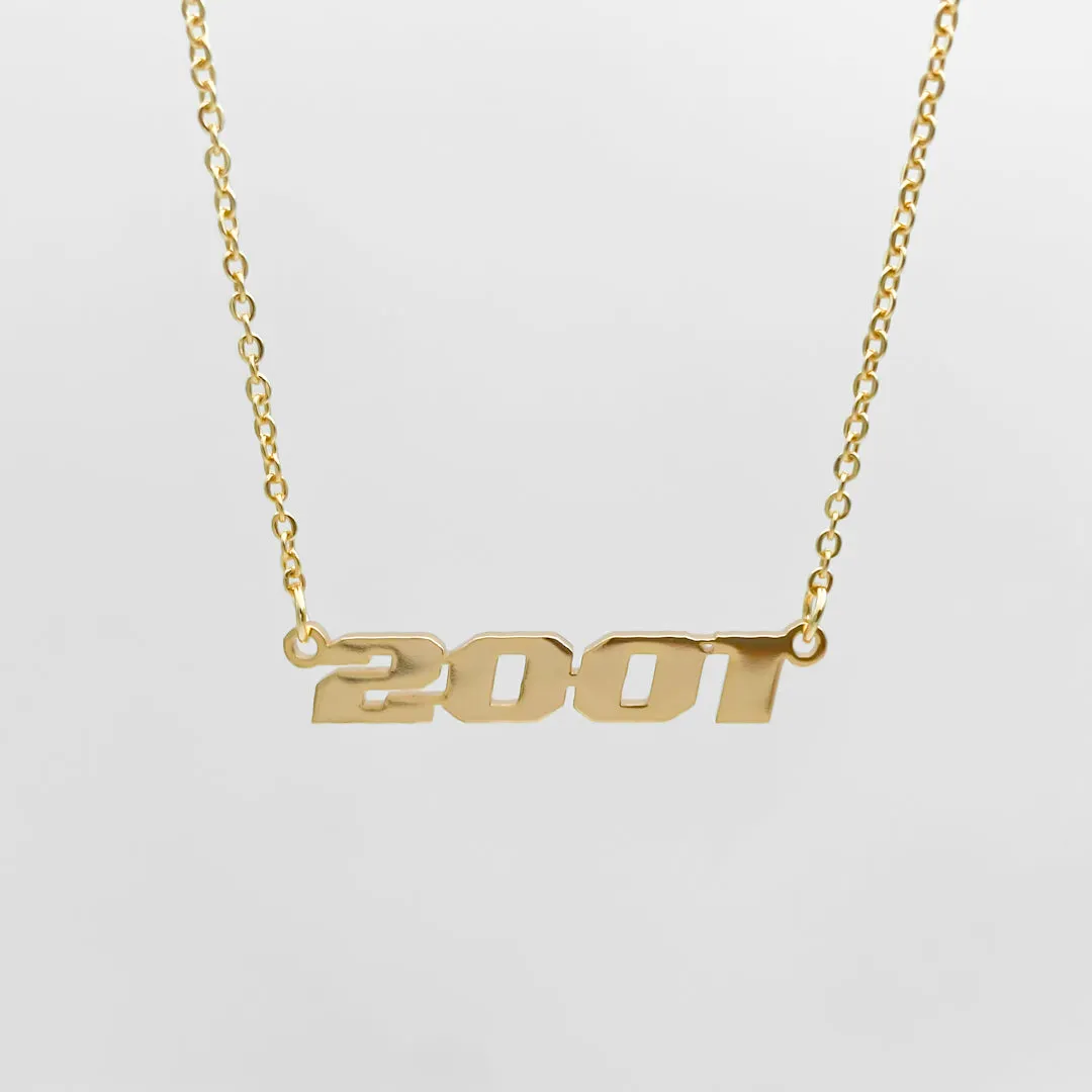 Birth Year Action Necklace