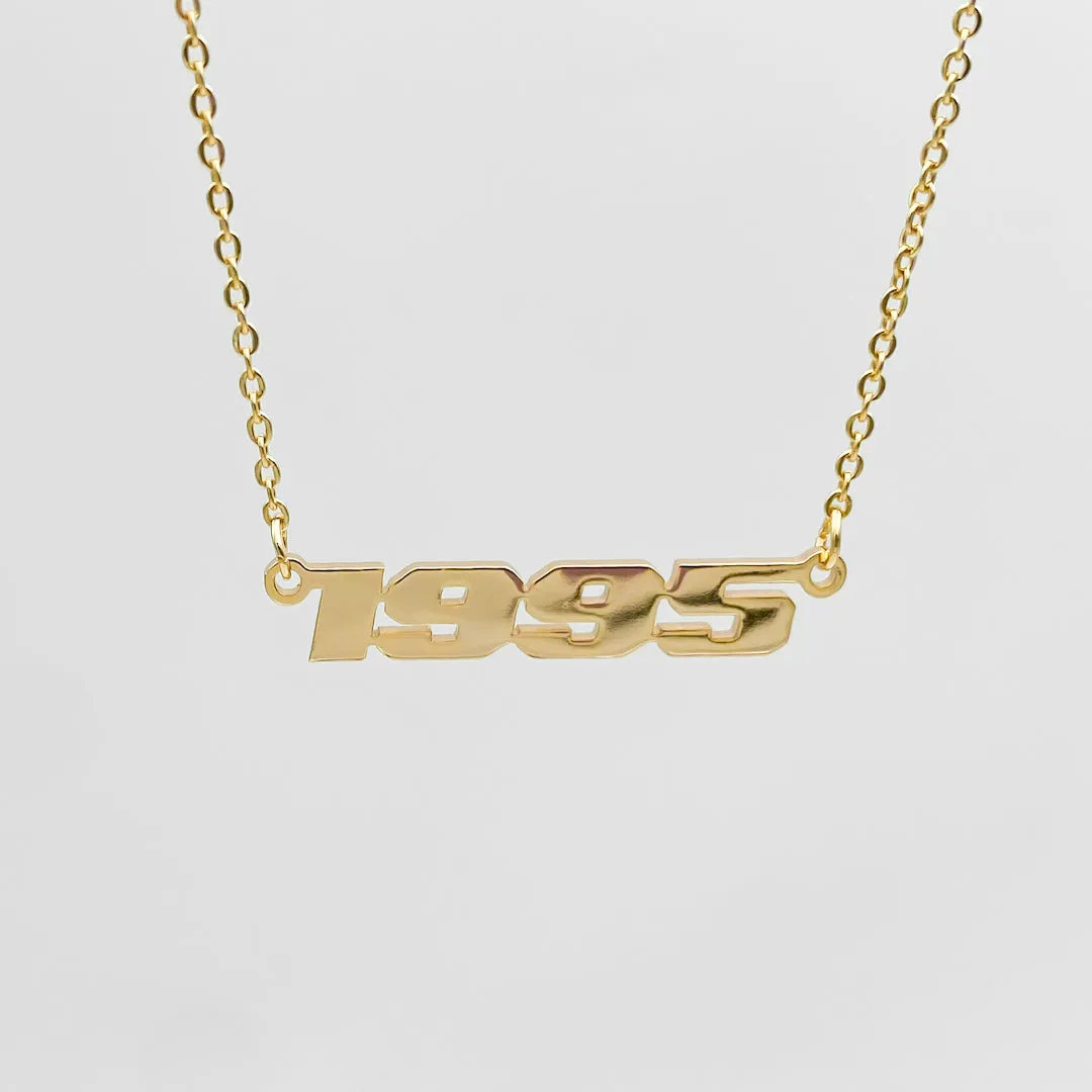 Birth Year Action Necklace