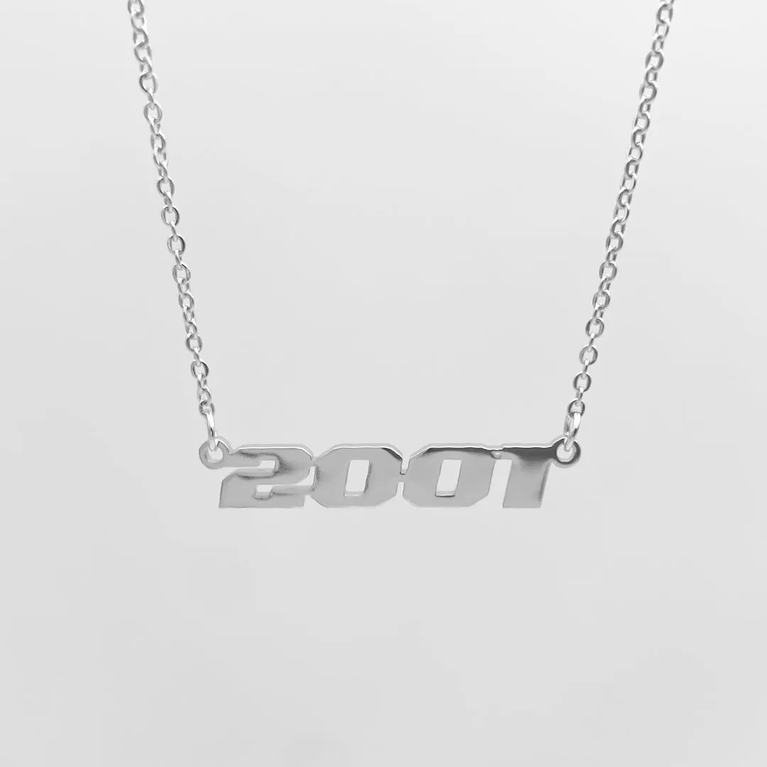 Birth Year Action Necklace