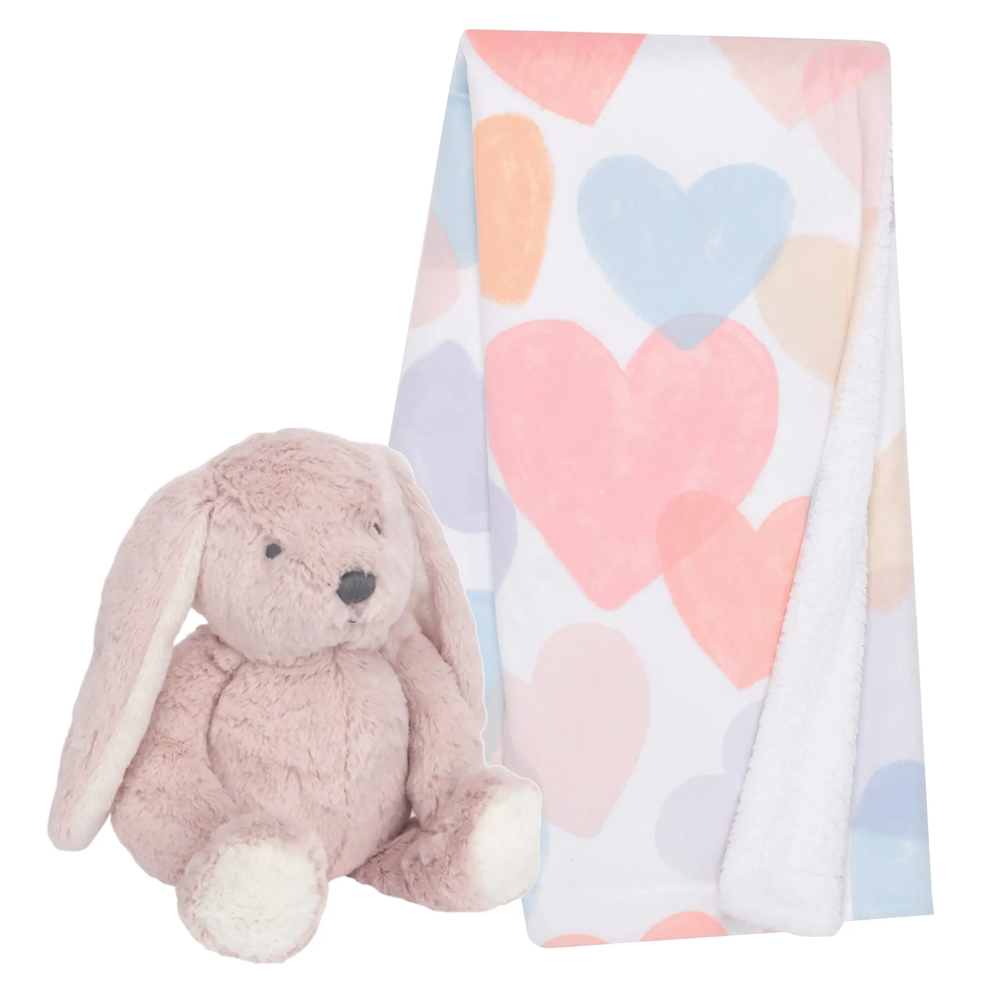 Bunny & Heart Blanket Gift Set