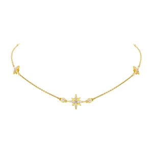 Celestial Chain Necklace – Gold