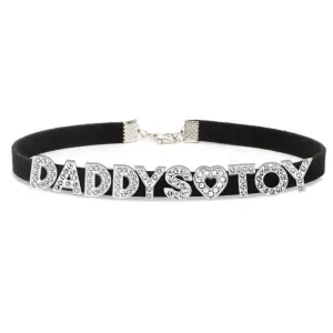 Sparkling Rhinestone Choker Necklace for Dads - Stylish Daddys Accessory