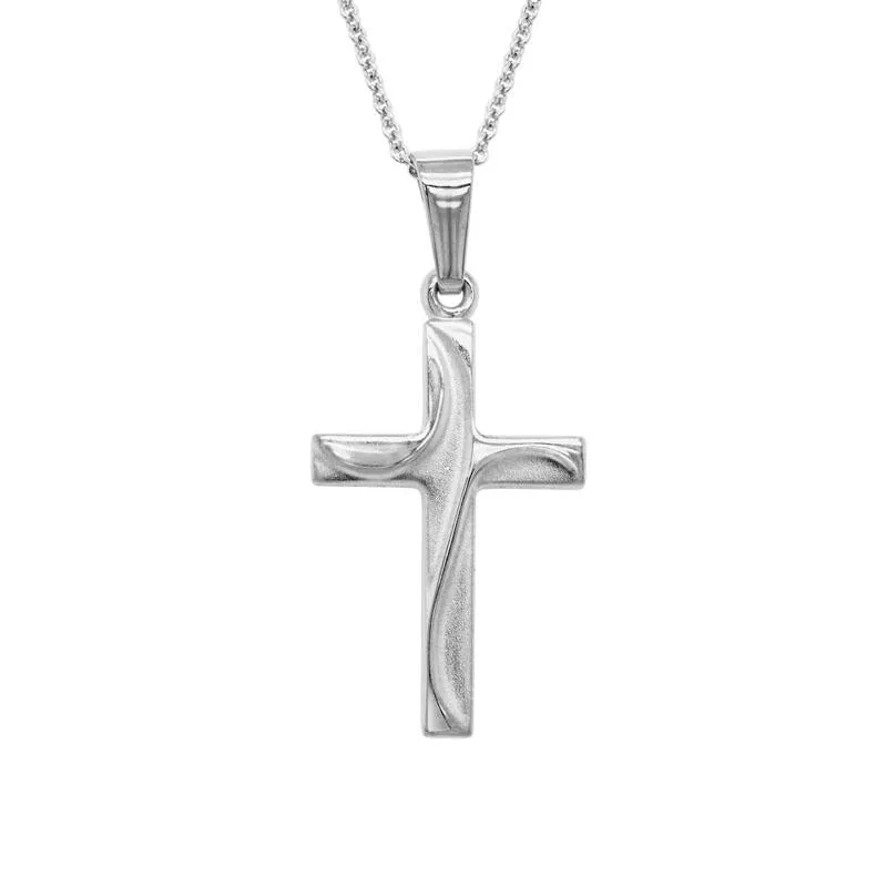 Draped Cross Necklace