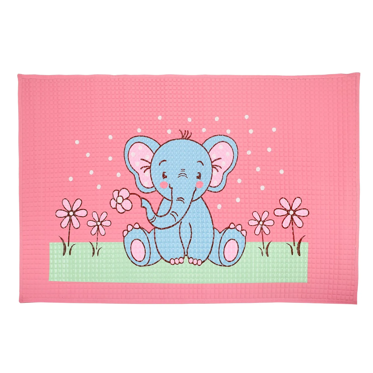 Elephant Pink And Blue Massage Mat