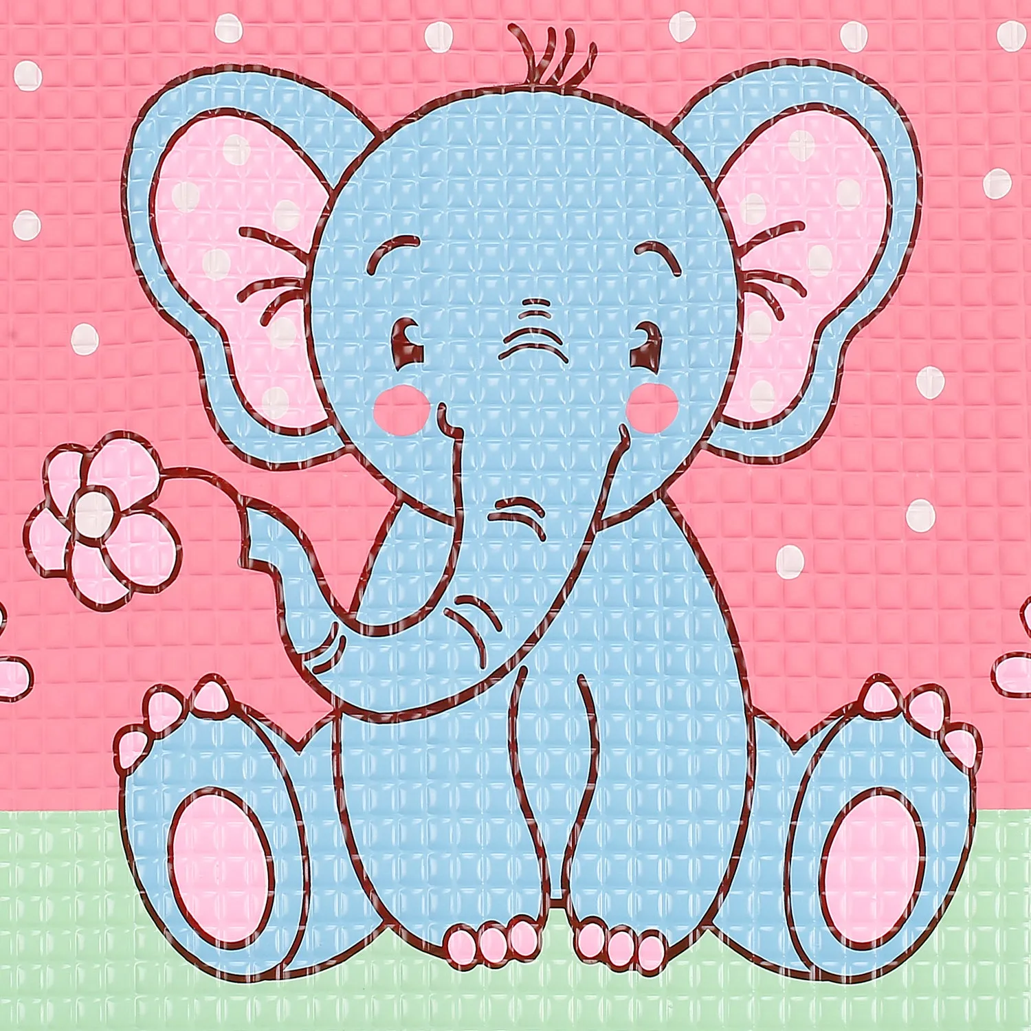 Elephant Pink And Blue Massage Mat