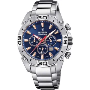 Festina Chrono Bike Stainless Steel Chronograph Mens Watch I Model F20543/4 Quartz Movement