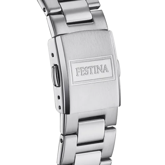 Festina Classics Stainless Steel Analog Mens Watch I Model F16376/7 Quartz Movement