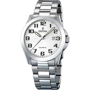 Festina Classics Stainless Steel Analog Mens Watch I Model F16376/7 Quartz Movement