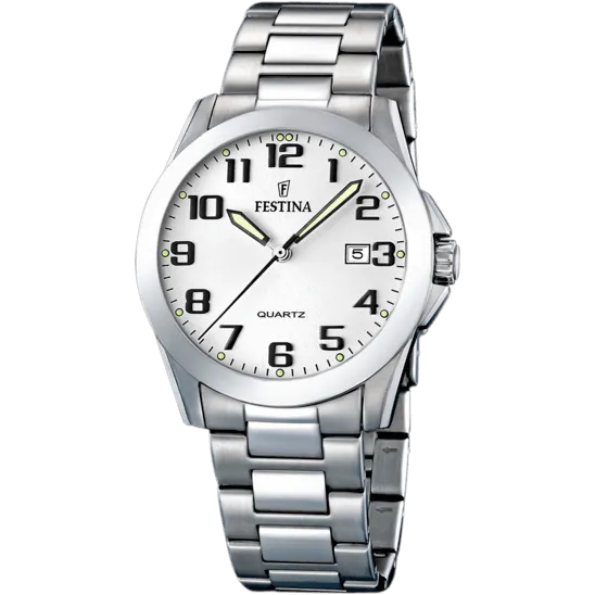 Festina Classics Stainless Steel Analog Mens Watch I Model F16376/7 Quartz Movement