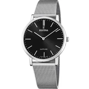 Festina Swiss Made Stainless Steel Analog Mens Watch I Model F20014/3 Quartz Movement