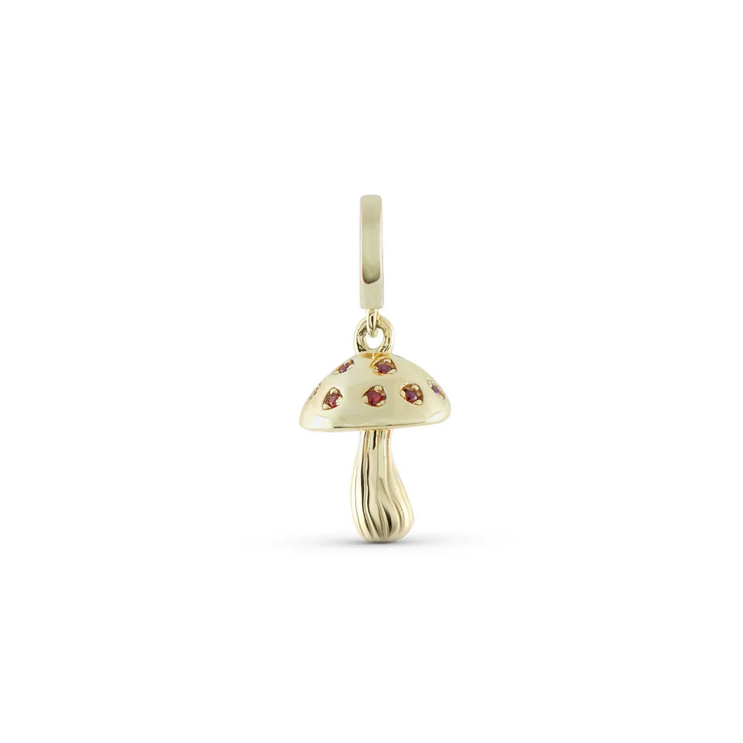 Gold Mushroom Pendant