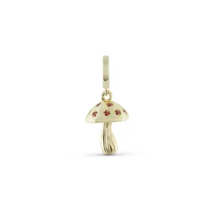 Gold Mushroom Pendant