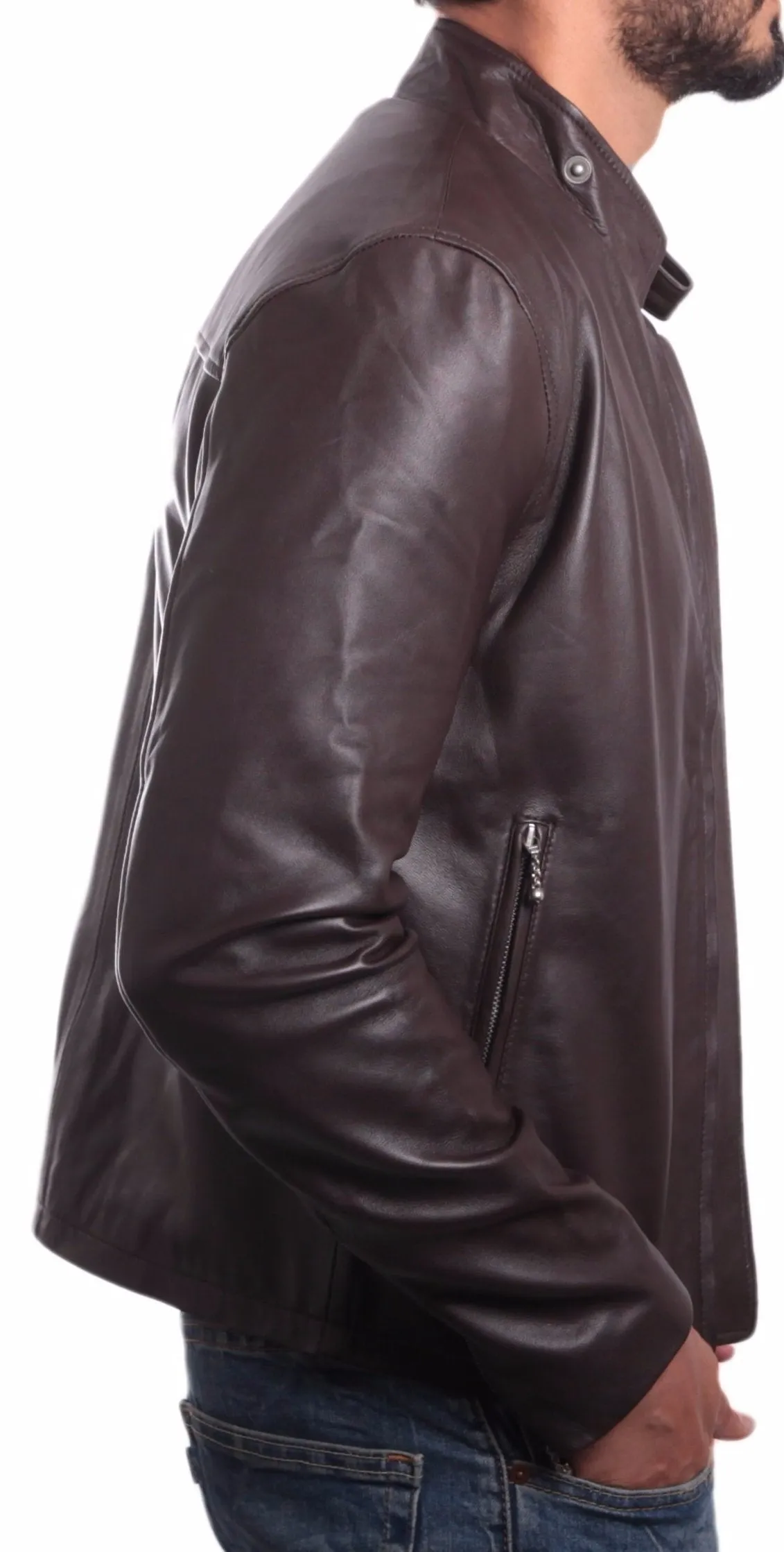 Jordan Mens Leather Jacket