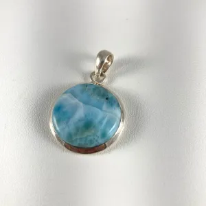 Larimar & Sterling Silver Pendant