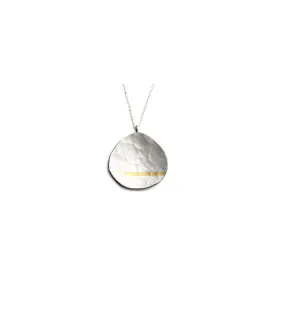 Murmur Pebble Necklace (M) Bright Sterling Silver