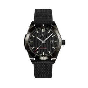 NORQAIN 42mm Adventure Sport Automatic Watch with Black Dial in DLC Stainless Steel