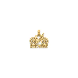 "KEY WEST" Bicycle Pendant (14K)