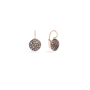 Sabbia earrings with brown diamonds