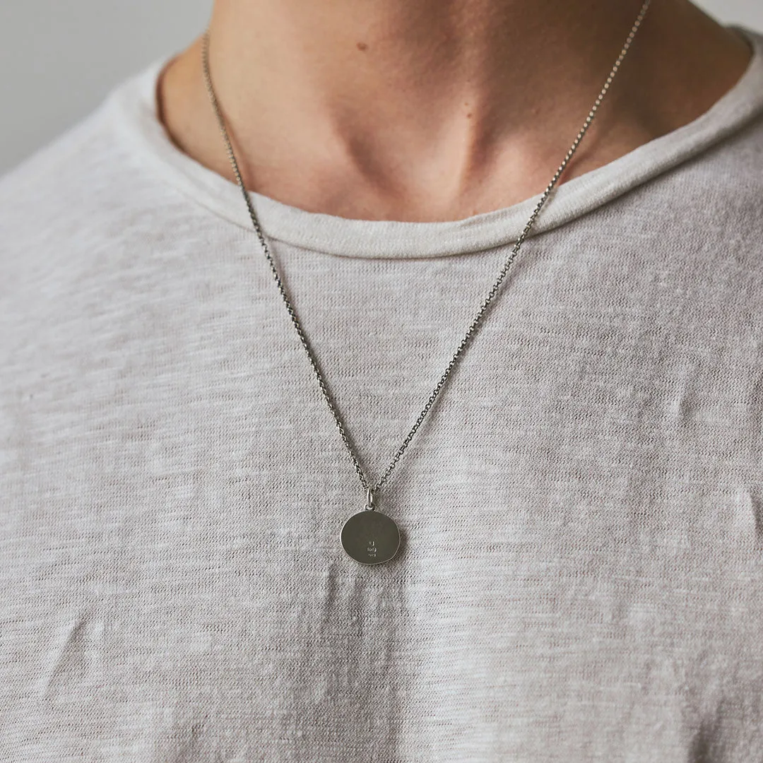 Silver Minimal Hallmark Necklace