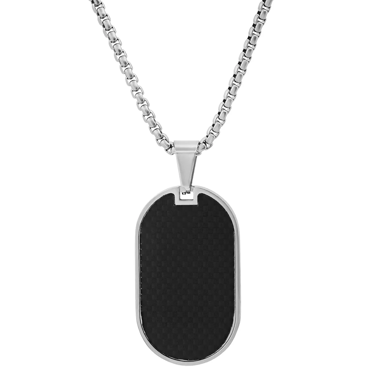 SteelTime Carbon Fiber Dog Tag Pendant