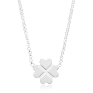 Sterling Silver 45 cm Clover Enamel Necklace